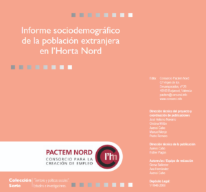 2008 – Informe sociodemográfico de la población extranjera en l’Horta Nord