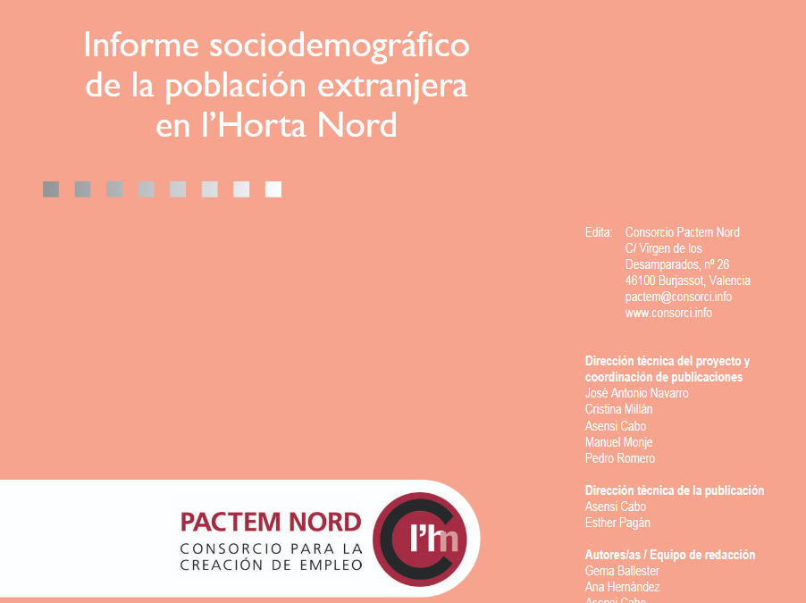 2008 – Informe sociodemográfico de la población extranjera en l’Horta Nord