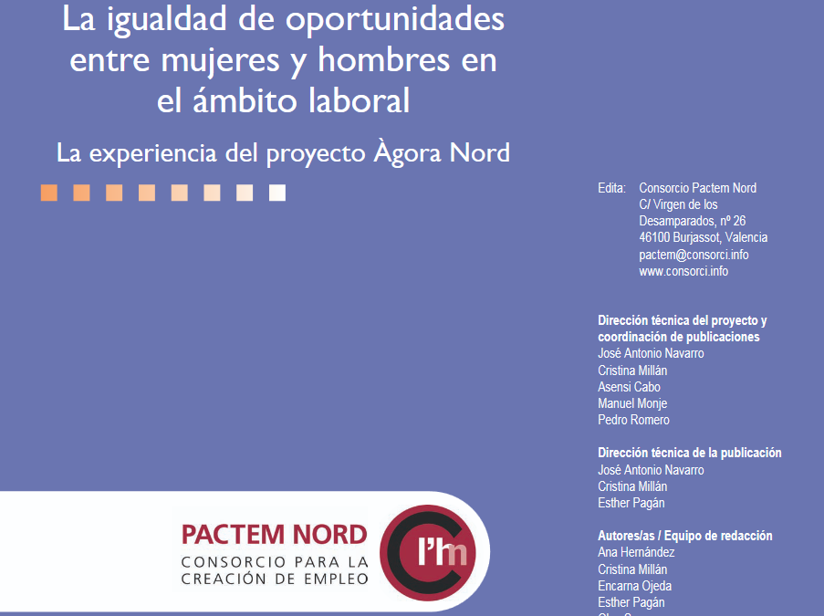 2008 – La igualdad de oportunidades entre mujeres y hombres en el ámbito laboral. La experiencia del proyecto Ágora Nord